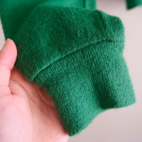 acryl cardigan / green