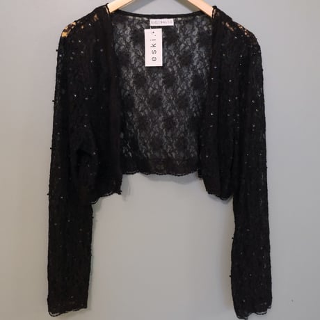 lace compact cardigan