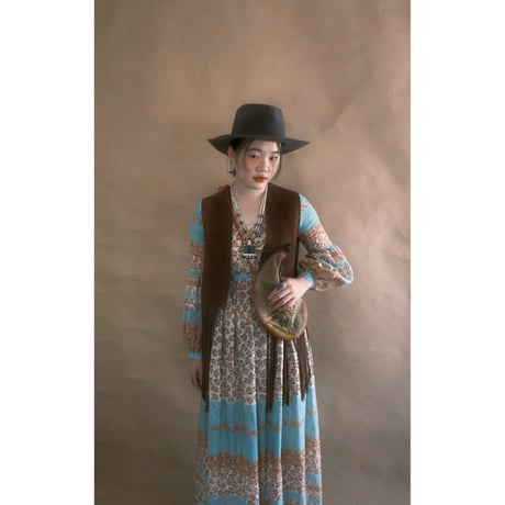 60-70s vintage flower dress