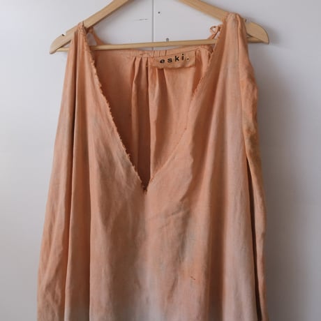 eski.  original dress / overdye "orange×green"