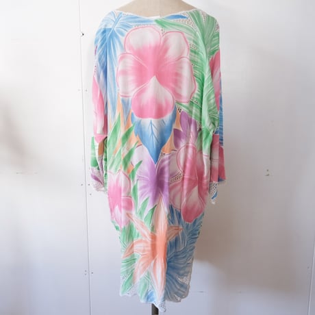 mesh × flower tunic