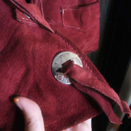 leather vest with star concho