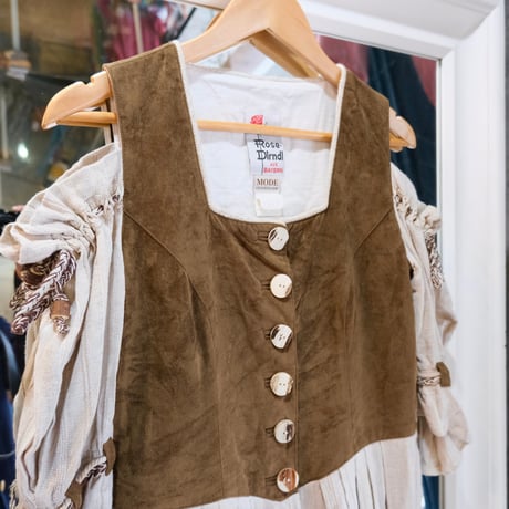 off shoulder tyrol dress