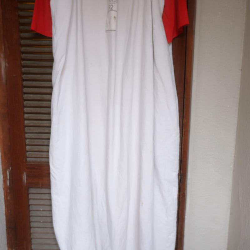 eski.エスキ　リメイクリネンドレス　ホワイト　ヴィンテージ　ワンピース eski. original remake linen dress / white / pl