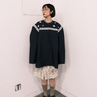 eski. remake / Croatian army sailor tops with "button flower"