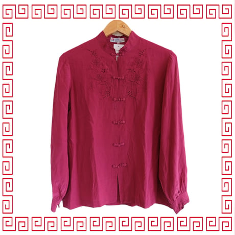 silk china blouse