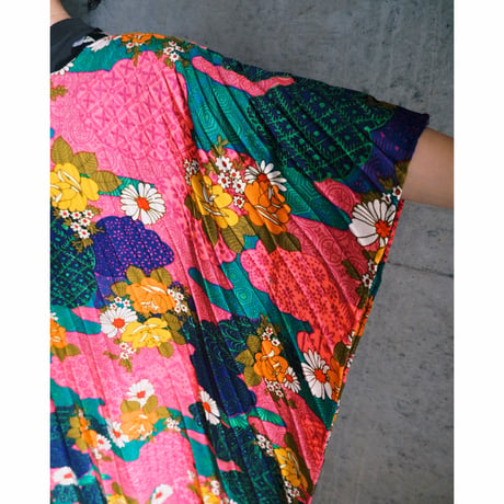 flower poncho dress