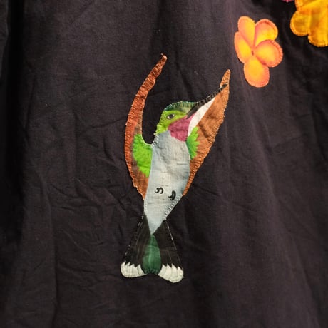 reversible cotton jacket "birds"