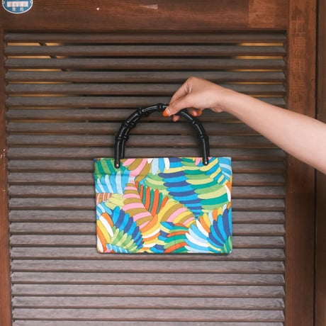 watercolor style hand bag