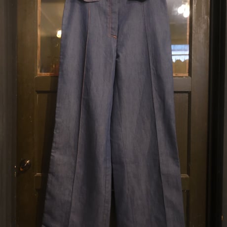 〜70s unknown / light oz flare chambray pants