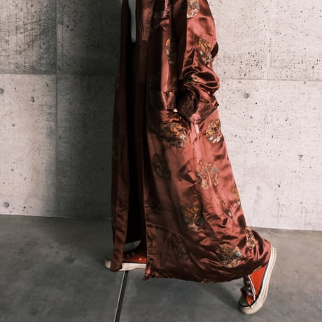 China  gown / wine red