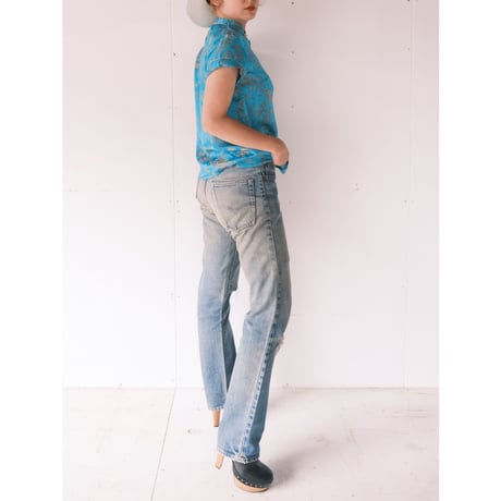 s/s china tops / blue