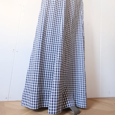 gingham check S/S dress