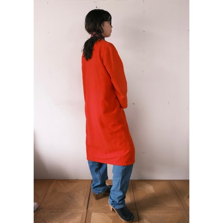 ethnic embroidery cotton coat “red”