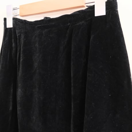 〜70s velour long flare skirt