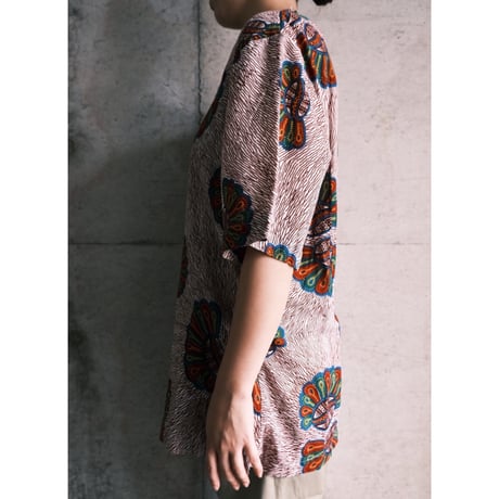 African batik unique neck-hole tops
