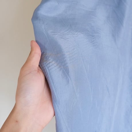 S/S silk shirt / "blue"