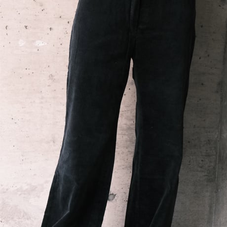 black velours pants / made in France