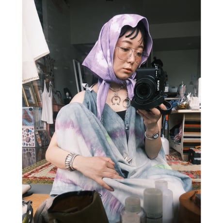 tie-dye bandanna / lavender