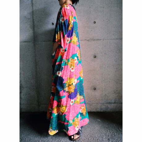 flower poncho dress