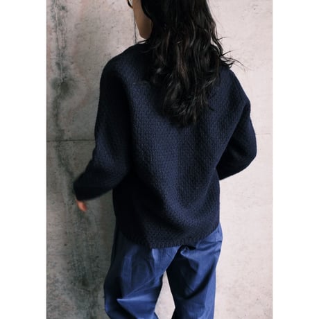 60s Navy Wool Cardigan
