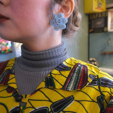 vintage flower earring