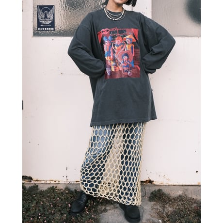 "ハート争奪戦❣️" / LS tee 【black】