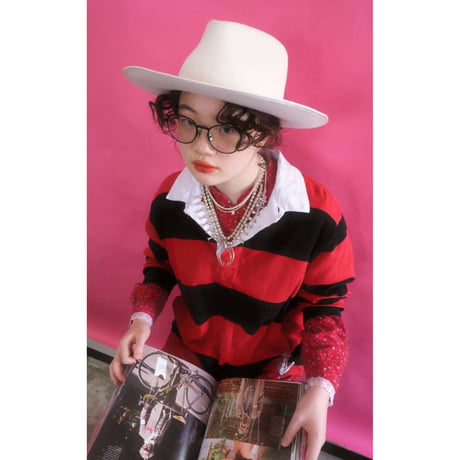 eski. original felt hat / ivory