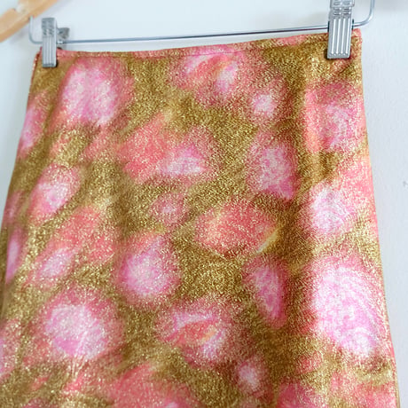 〜70s vintage gold flare skirt