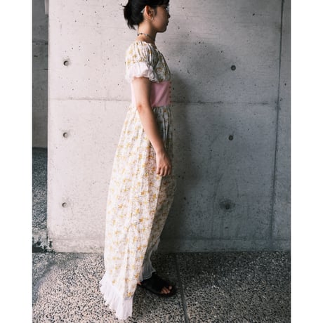 70s flower dress ※as is