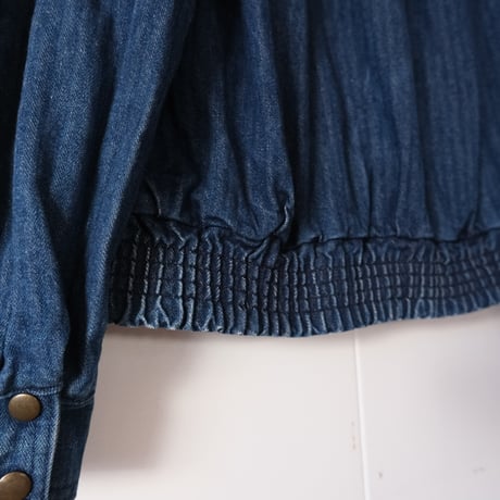 puff sleeve denim jacket