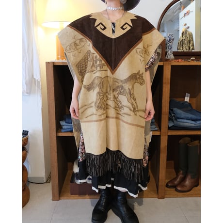 leather poncho
