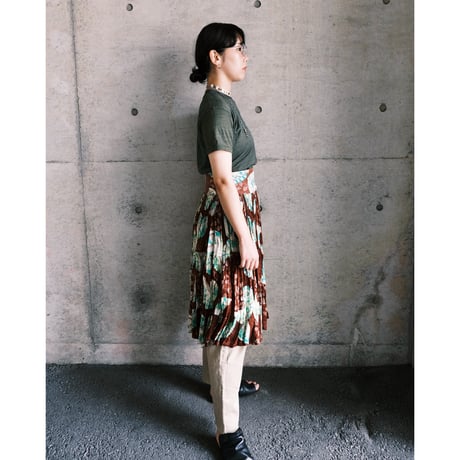 over dye tee shirt “khaki”
