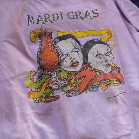80s "Mardi gras" mask sweat