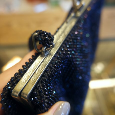 vintage beads hand bag