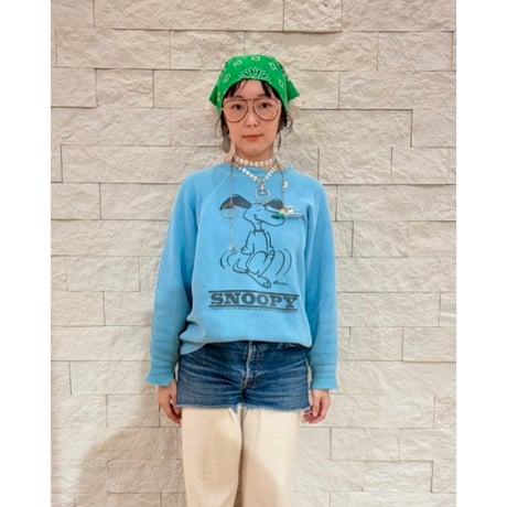 eski. original remake / lace × bandanna  kerchief "smoky blue"