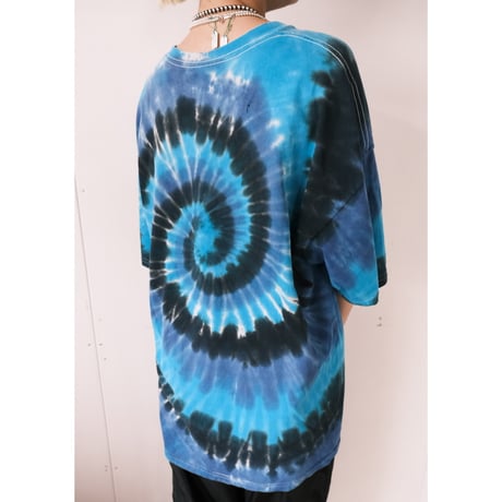 tie-dye big tee / blue