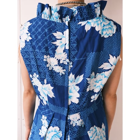 N/S flower dress / blue