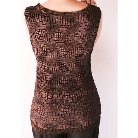 wrinkle ns tops / brown