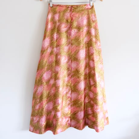 〜70s vintage gold flare skirt