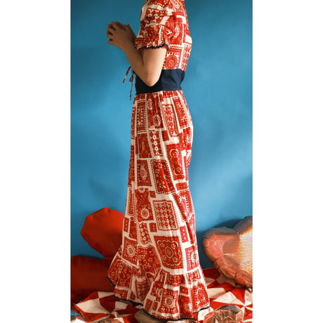 70's paisley dress