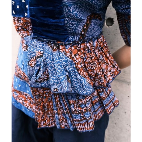 African batik tops with rhinestones
