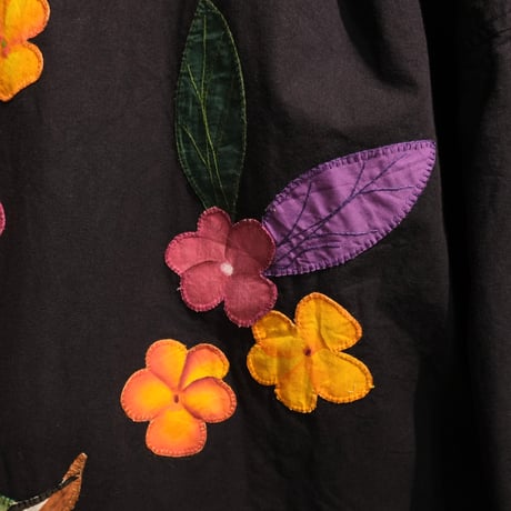 reversible cotton jacket "birds"