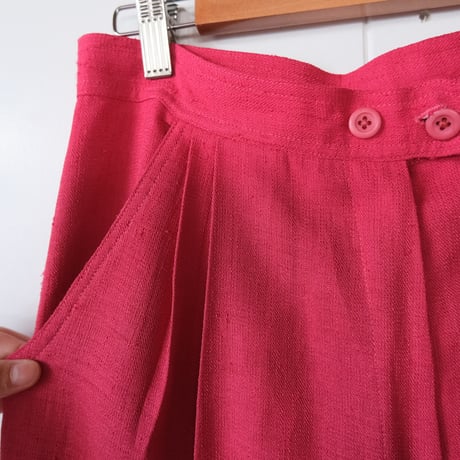 vivid pink slacks