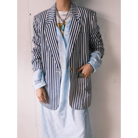 Liz Claiborne / stripe jacket