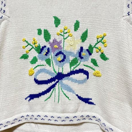 cotton knit vest