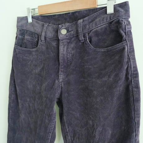 corduroy flare pants "navy"