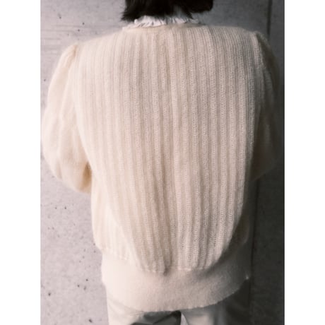 mohair mix knit cardigan