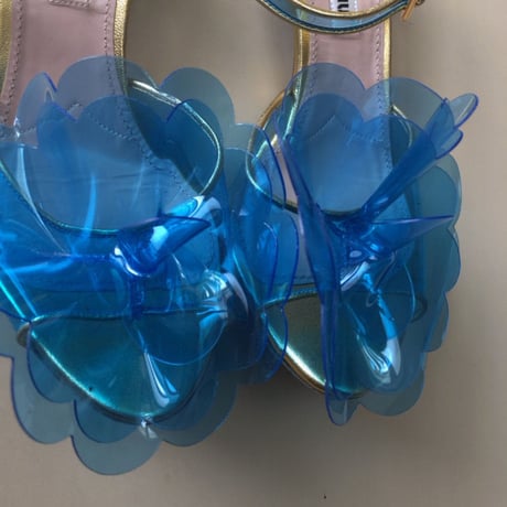 miumiu / pvc clear flower sandal