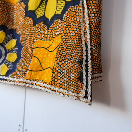 African batik wrap skirt